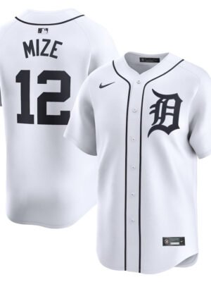 Casey Mize 12 Detroit Tigers Home Limited Player Men Jersey - White