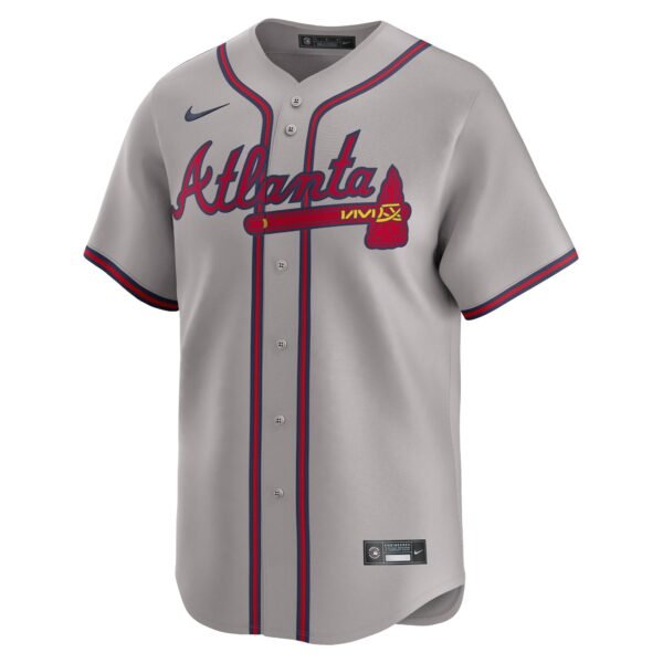 Atlanta Braves  Away Limited Custom Jersey - Gray
