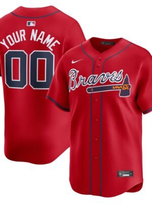 Atlanta Braves   Alternate Limited Custom Jerseyu00c2u00a0u00e2u20acu201c Red