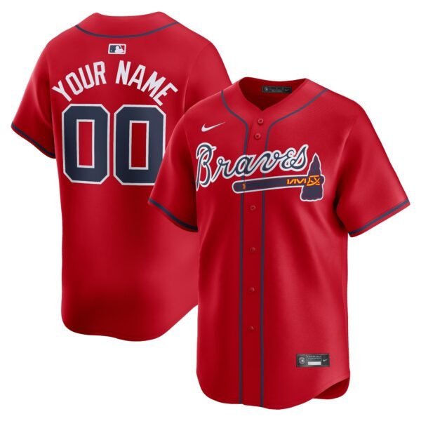 Atlanta Braves   Alternate Limited Custom Jerseyu00c2u00a0u00e2u20acu201c Red