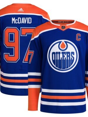 Connor McDavid Edmonton Oilers adidas Home Primegreen Authentic Player Jersey - Royal