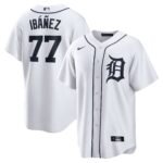 Andy Ibu00c3u00a1u00c3u00b1ez Detroit Tigers  Home  Replica Player Jersey - White