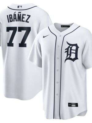 Andy Ibu00c3u00a1u00c3u00b1ez Detroit Tigers  Home  Replica Player Jersey - White