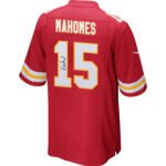 Patrick Mahomes 15 Signed Kansas City Chiefs Super Bowl LVIII Game Men Jersey - Red