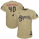 Madison Bumgarner Arizona Diamondbacks  Youth City Connect Replica Player Jersey - Sand