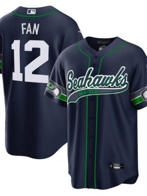 12th Fan Seattle Seahawks Men Jersey - Navy