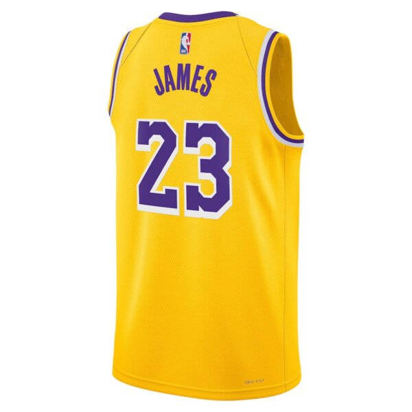 Lebron James 23 Los Angeles Lakers Unisex Swingman Jersey - Icon Edition - Gold
