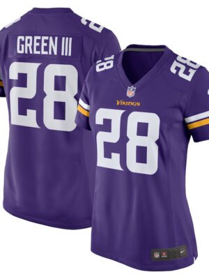 A.J. Green III 28 Minnesota Vikings Team Game Women Jersey - Purple