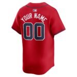 Atlanta Braves   Alternate Limited Custom Jerseyu00c2u00a0u00e2u20acu201c Red