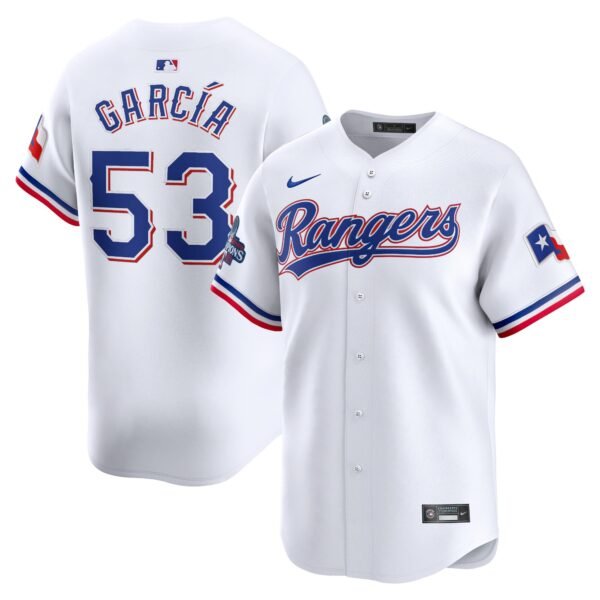 Adolis Garcu00c3u00ada Texas Rangers  Home 2023 World Series Champions Limited Jersey - White