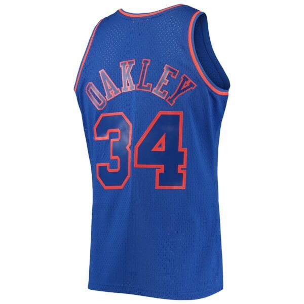Charles Oakley New York Knicks Mitchell & Ness 1996/97 Hardwood Classics Swingman Jersey - Blue