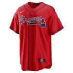 Atlanta Braves  Alternate Replica Team Jersey - Red