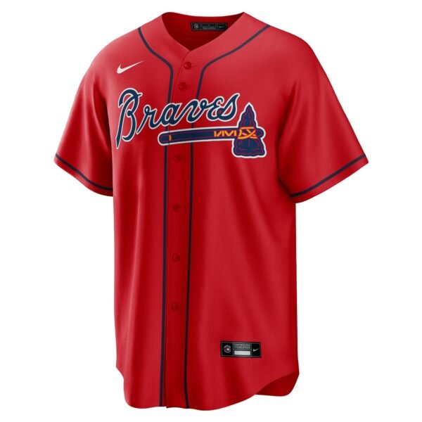 Atlanta Braves  Alternate Replica Team Jersey - Red