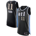 Trae Young Atlanta Hawks  Authentic Jersey - City Edition - Black