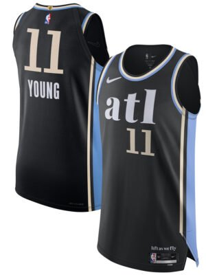Trae Young Atlanta Hawks  Authentic Jersey - City Edition - Black