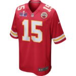 Patrick Mahomes 15 Signed Kansas City Chiefs Super Bowl LVIII Game Men Jersey - Red