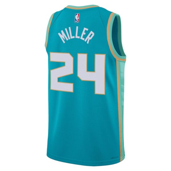 Brandon Miller 24 Charlotte Hornets 2023/24 City Edition Swingman Jersey - Teal
