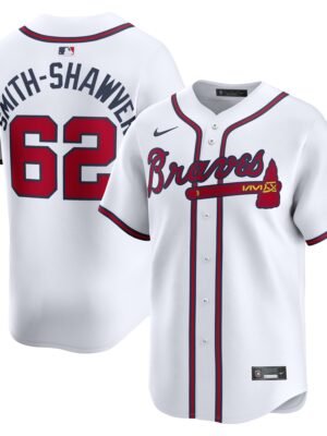 AJ Smith-Shawver Atlanta Braves  Home Limited Player Jerseyu00c2u00a0u00e2u20acu201c White