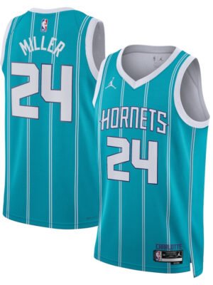 Brandon Miller 24 Charlotte Hornets Unisex Swingman Jersey - Icon Edition - Teal