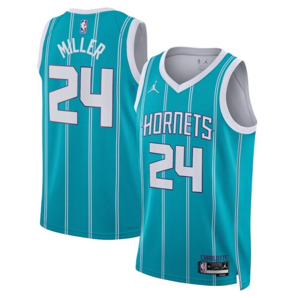 Brandon Miller 24 Charlotte Hornets Unisex Swingman Jersey - Icon Edition - Teal