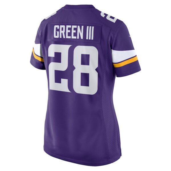 A.J. Green III 28 Minnesota Vikings Team Game Women Jersey - Purple
