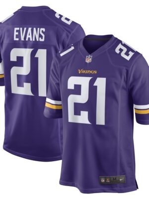 Akayleb Evans Minnesota Vikings  Game Player Jersey - Purple