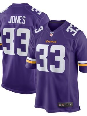 Aaron Jones Minnesota Vikings  Game Player Jersey - Purple