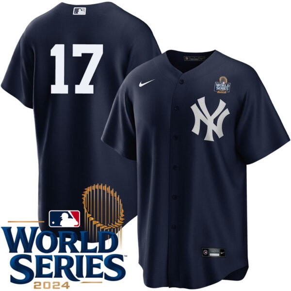 Aaron Boone New York Yankees Alternate Navy Player World Series Jersey