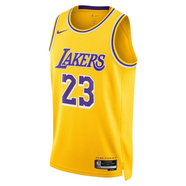 Lebron James 23 Los Angeles Lakers Unisex Swingman Jersey - Icon Edition - Gold