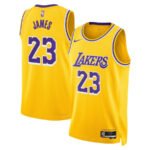 Lebron James 23 Los Angeles Lakers Unisex Swingman Jersey - Icon Edition - Gold