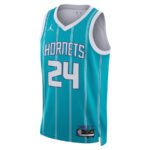 Brandon Miller 24 Charlotte Hornets Unisex Swingman Jersey - Icon Edition - Teal