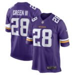 A.J. Green III 28 Minnesota Vikings Team Game Men Jersey - Purple