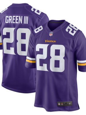 A.J. Green III 28 Minnesota Vikings Team Game Men Jersey - Purple