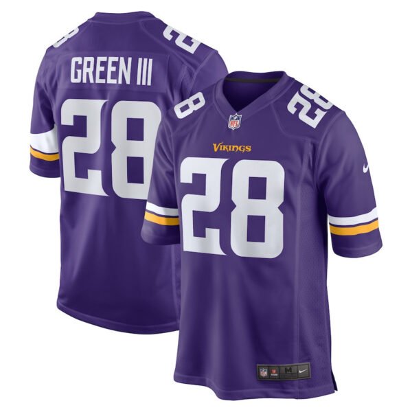 A.J. Green III 28 Minnesota Vikings Team Game Men Jersey - Purple