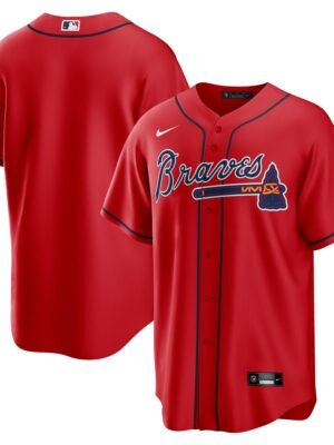 Atlanta Braves  Alternate Replica Team Jersey - Red
