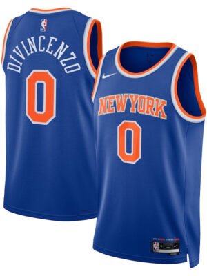Donte DiVincenzo 0 New York Knicks Unisex Swingman Jersey - Icon Edition - Blue