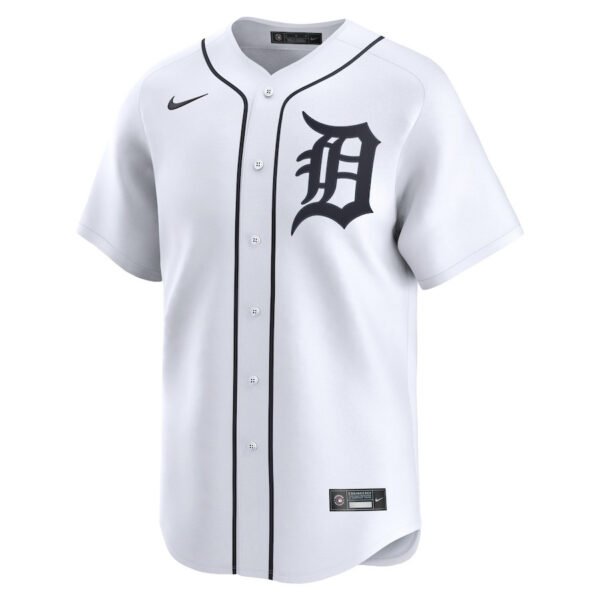 Casey Mize 12 Detroit Tigers Home Limited Player Men Jersey - White