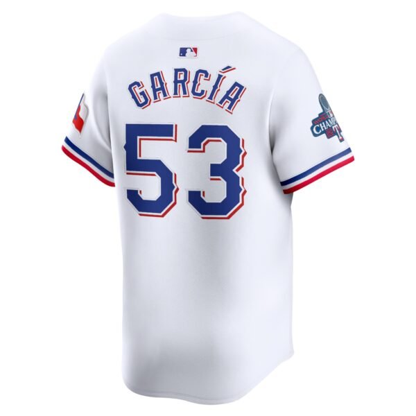 Adolis Garcu00c3u00ada Texas Rangers  Home 2023 World Series Champions Limited Jersey - White