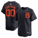 Detroit Tigers   Alternate Limited Custom Jerseyu00c2u00a0u00e2u20acu201c Navy