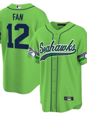12th Fan Seattle Seahawks Men Jersey - Green