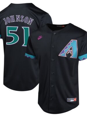 Randy Johnson Arizona Diamondbacks  Youth Cooperstown Collection Limited Player Jersey - Black