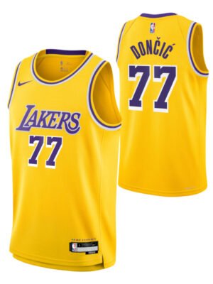 Unisex Los Angeles Lakers Luka Dončić Nike Gold Swingman Jersey - Icon Edition