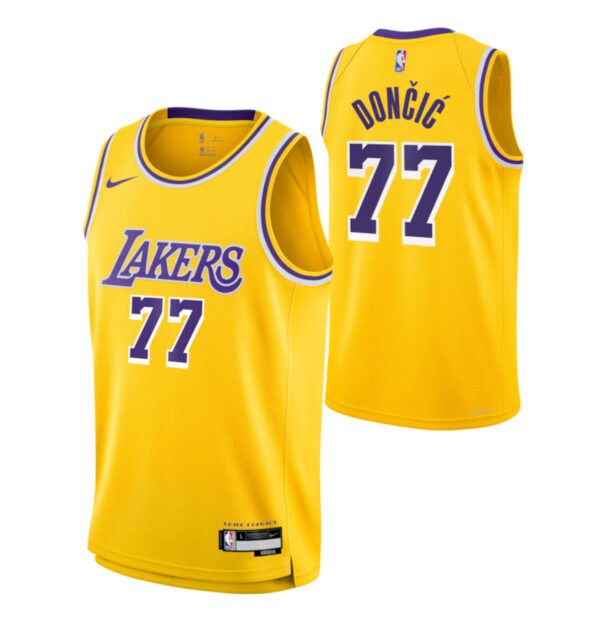 Unisex Los Angeles Lakers Luka Dončić Nike Gold Swingman Jersey - Icon Edition